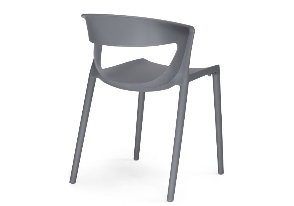Plastic Chairs Factory Wholesale Dark Grey Stackable Chair-PP Chair