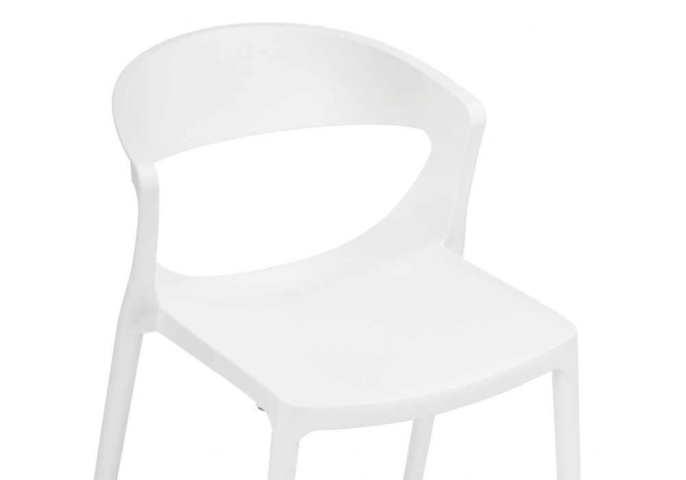 Plastic Chairs Factory Wholesale White Stackable Chair-PP Chair