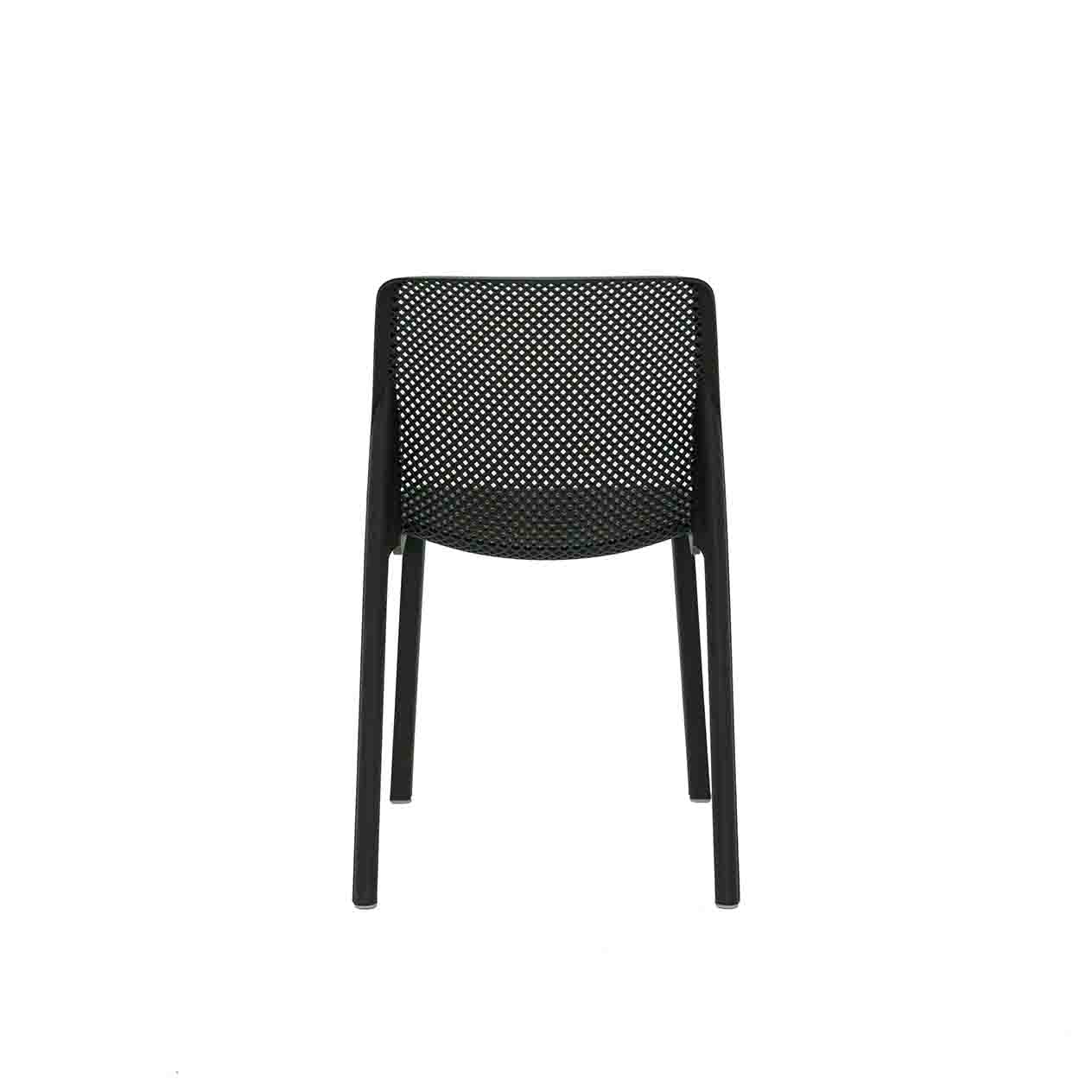 One-Piece Molded Full Micro-Perforated PP Armless Dining Chair Stackable Breathable Plastic Patio Side Chair for Cafe Hotel Restaurant Wholesale