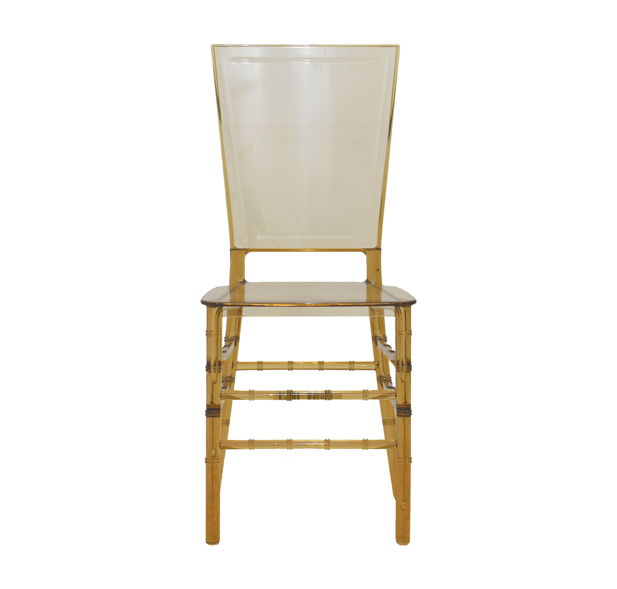 Transparent Amber Color Plastic Chair-PP Chair
