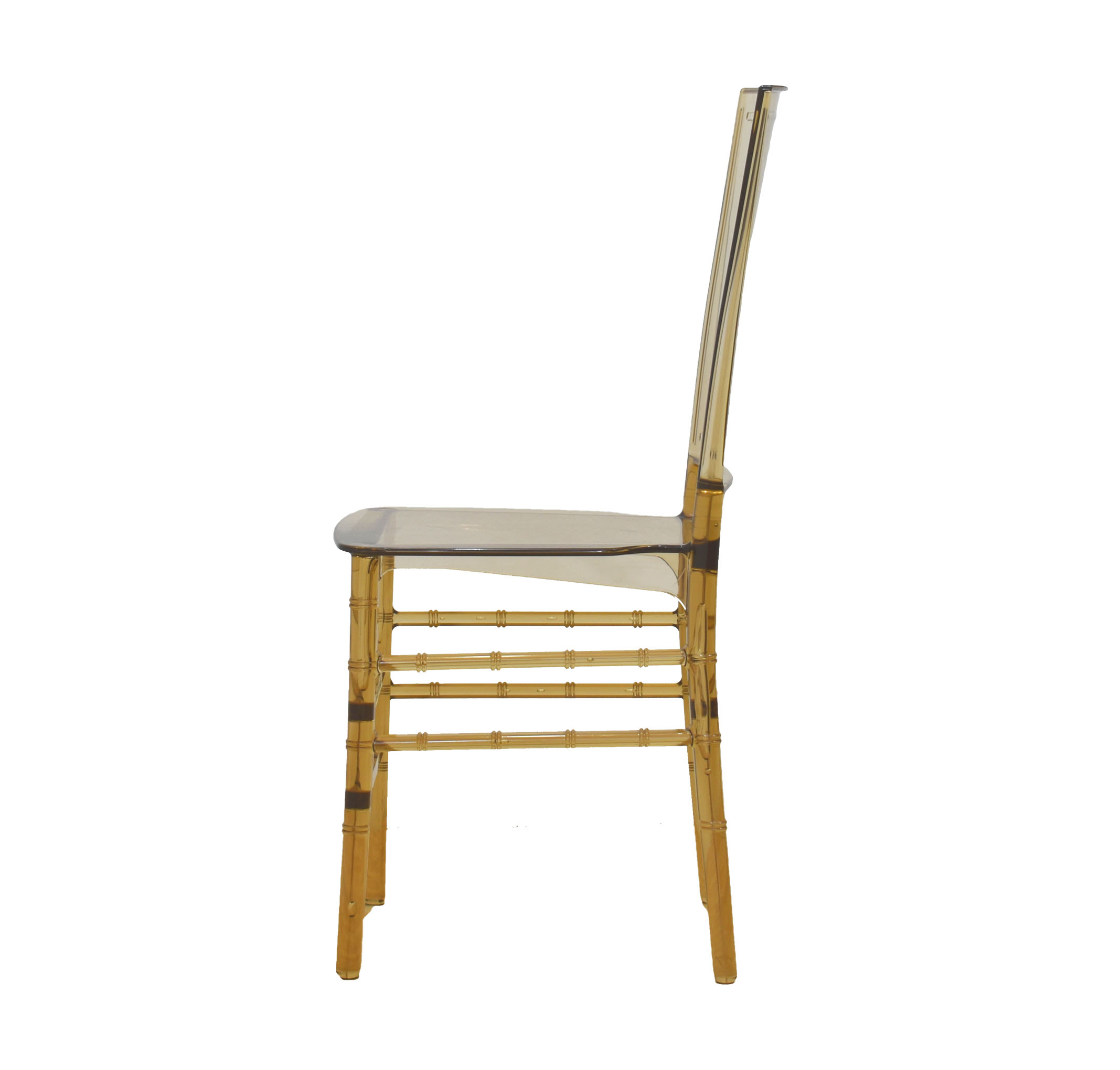 Transparent Amber Color Plastic Chair-PP Chair