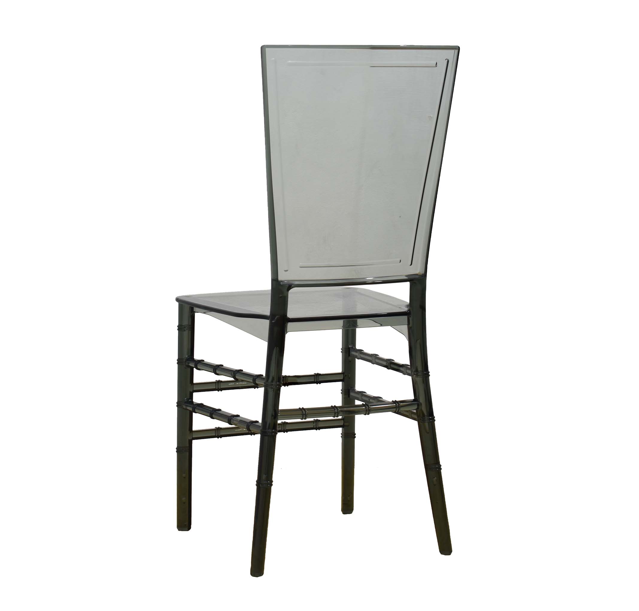 Transparent Smoke Grey Plastic Chair-PP Chair