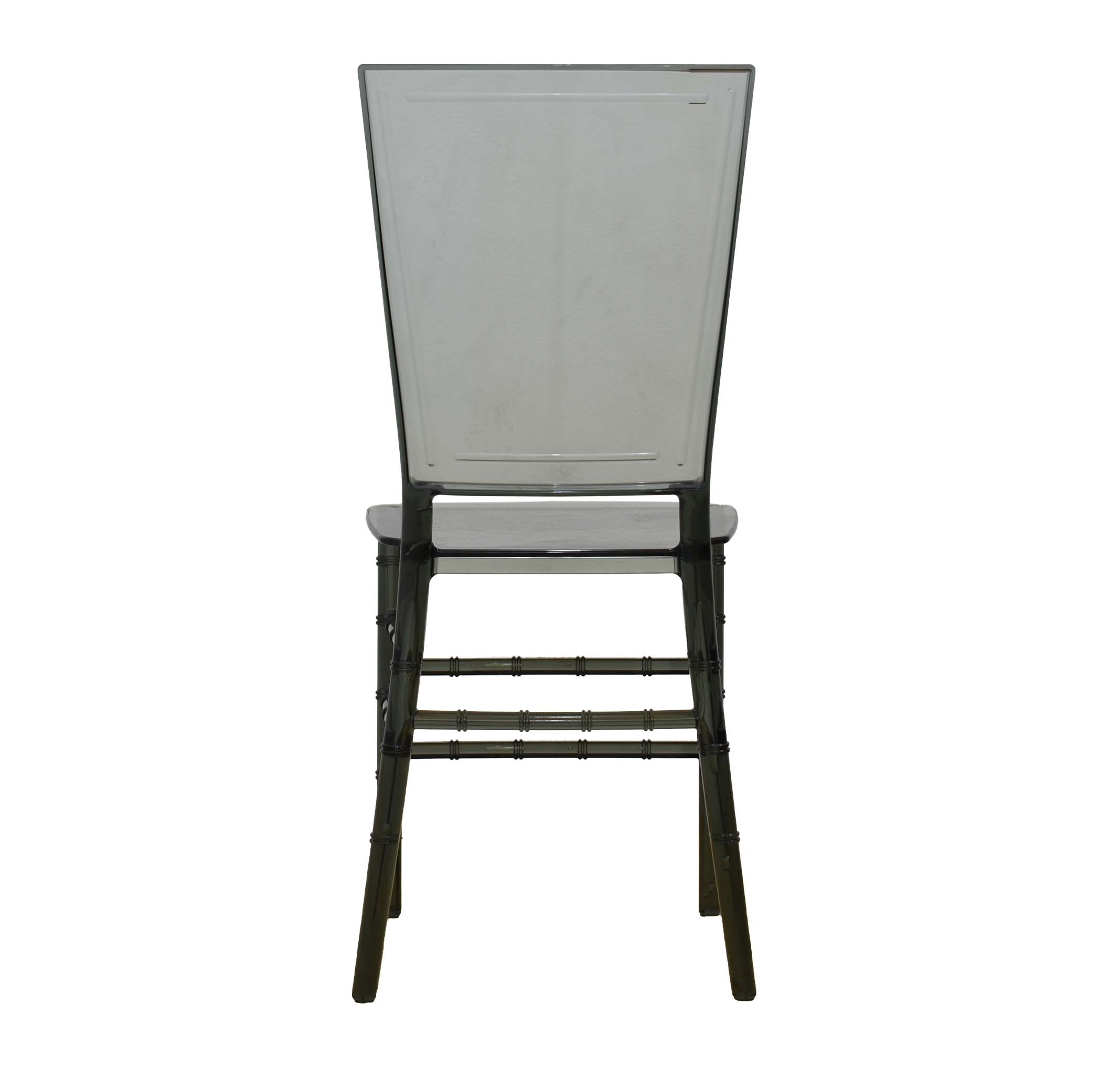 Transparent Smoke Grey Plastic Chair-PP Chair