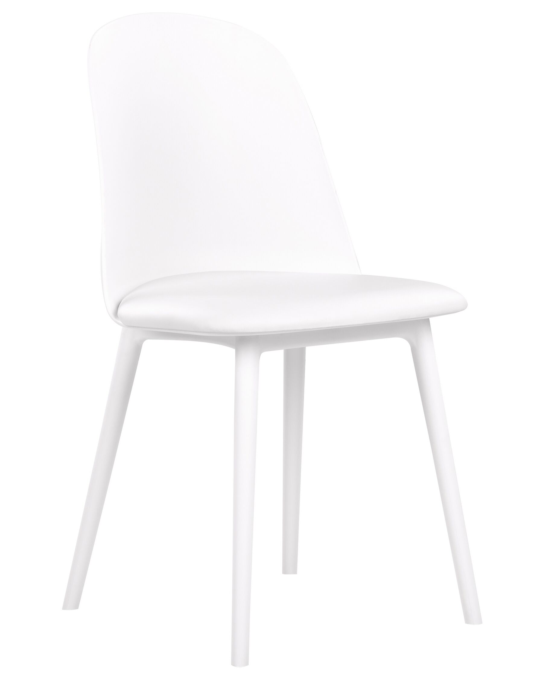 White Padded Seat Plastic Chair
