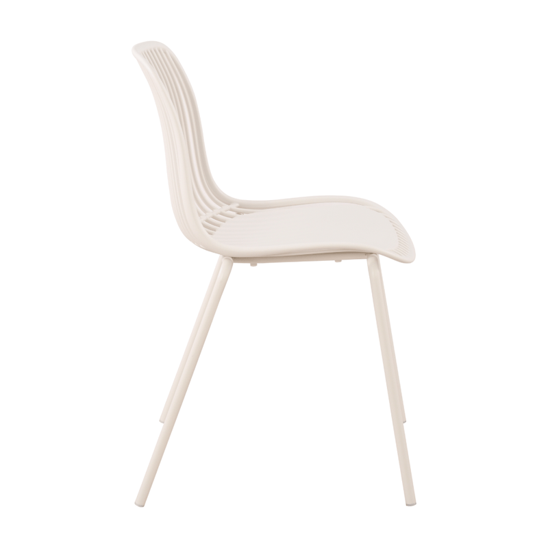 Beige cheap plastic chairs-PP Chair