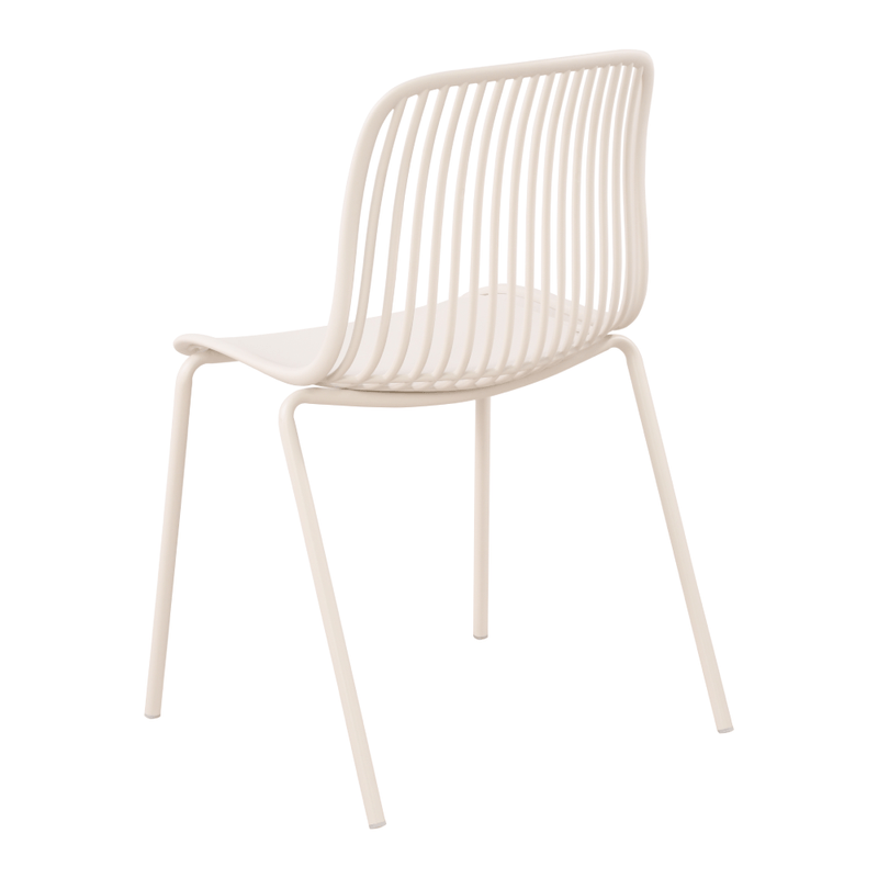 Beige cheap plastic chairs-PP Chair