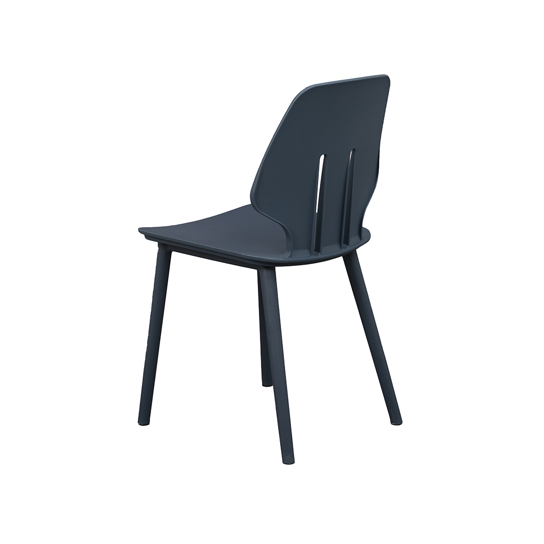 Assembled Anthracite Plastic Chair – Durable & Modern Seating Solution