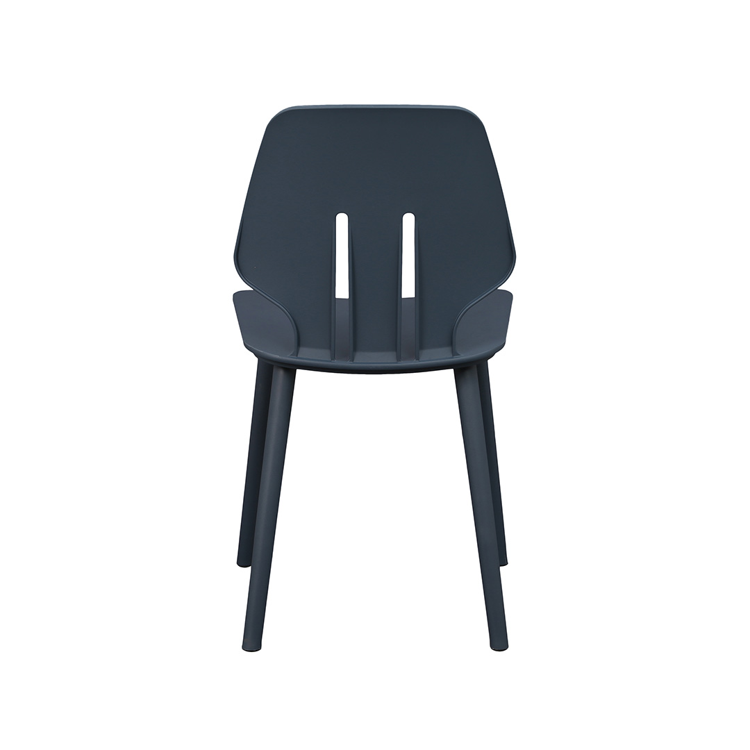 Assembled Anthracite Plastic Chair – Durable & Modern Seating Solution