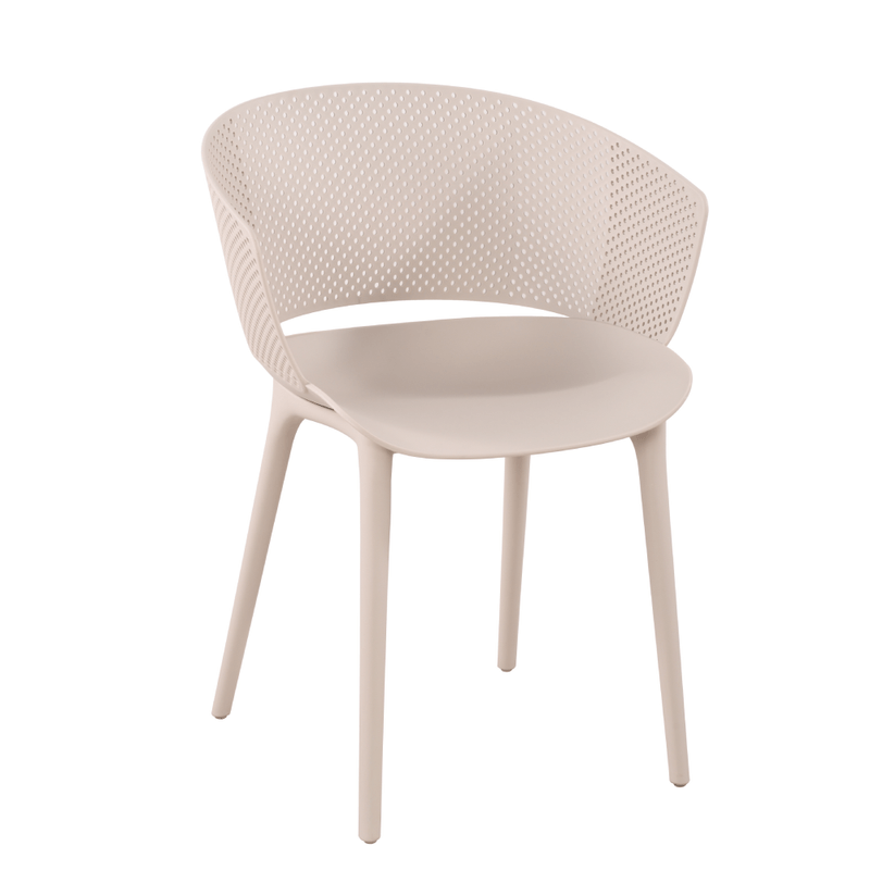 Taupe plastic chair for restaurant-PP Chair