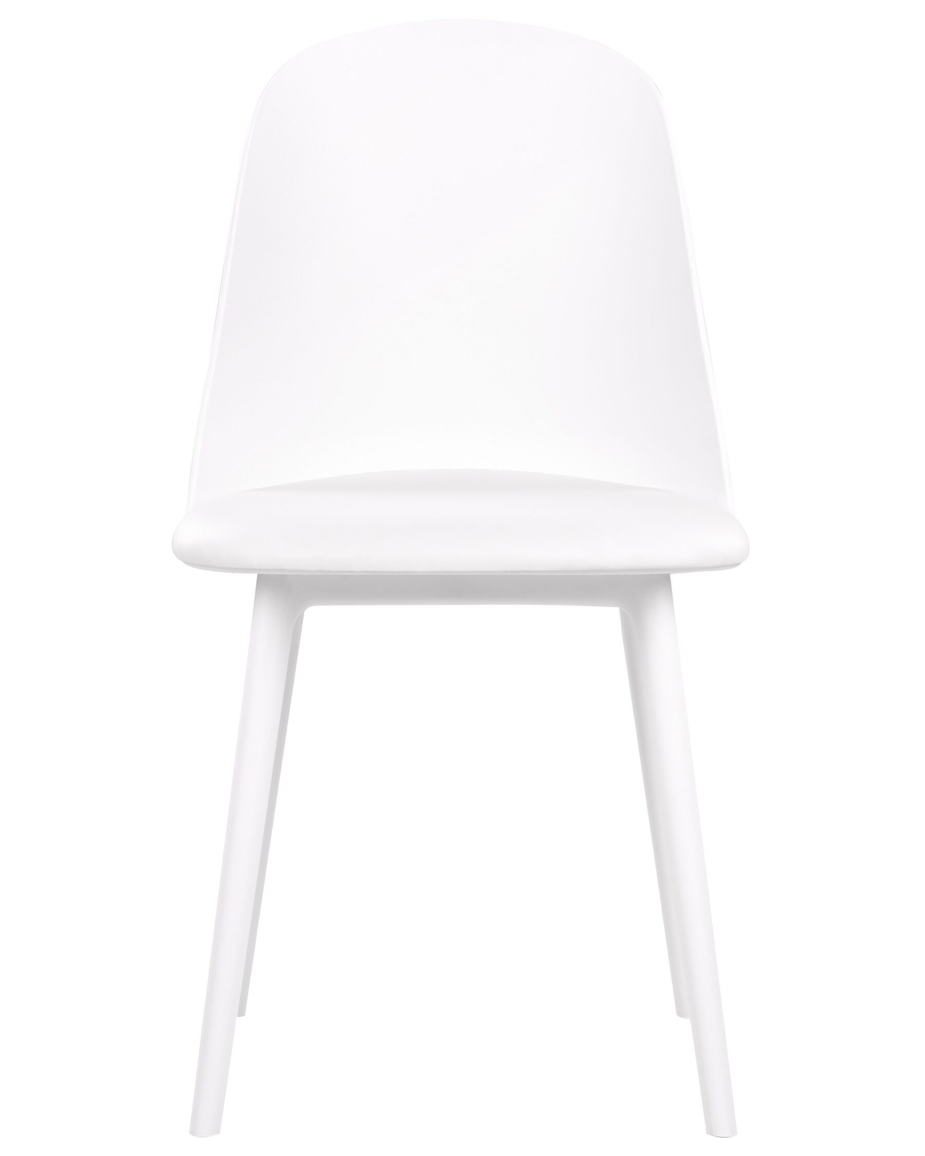 White Padded Seat Plastic Chair