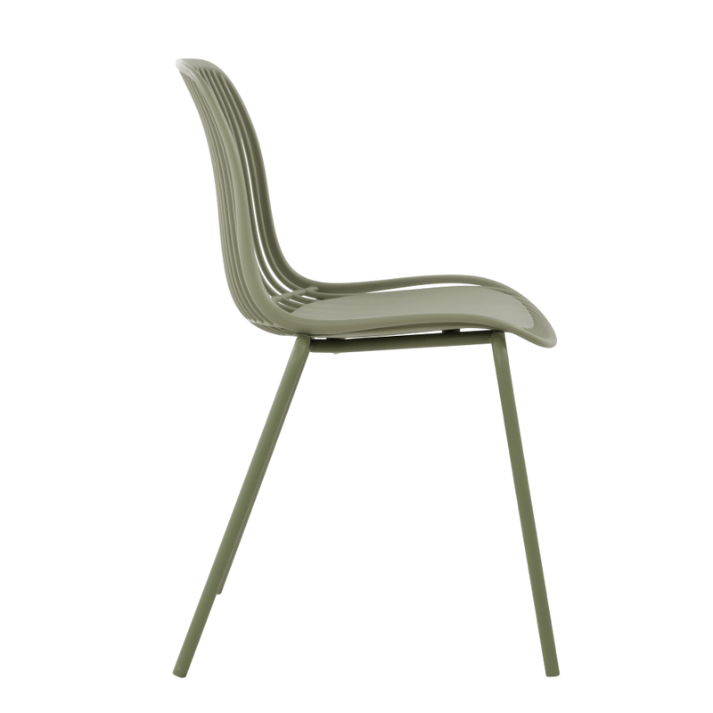 Green cheap plastic chairs-PP Chair