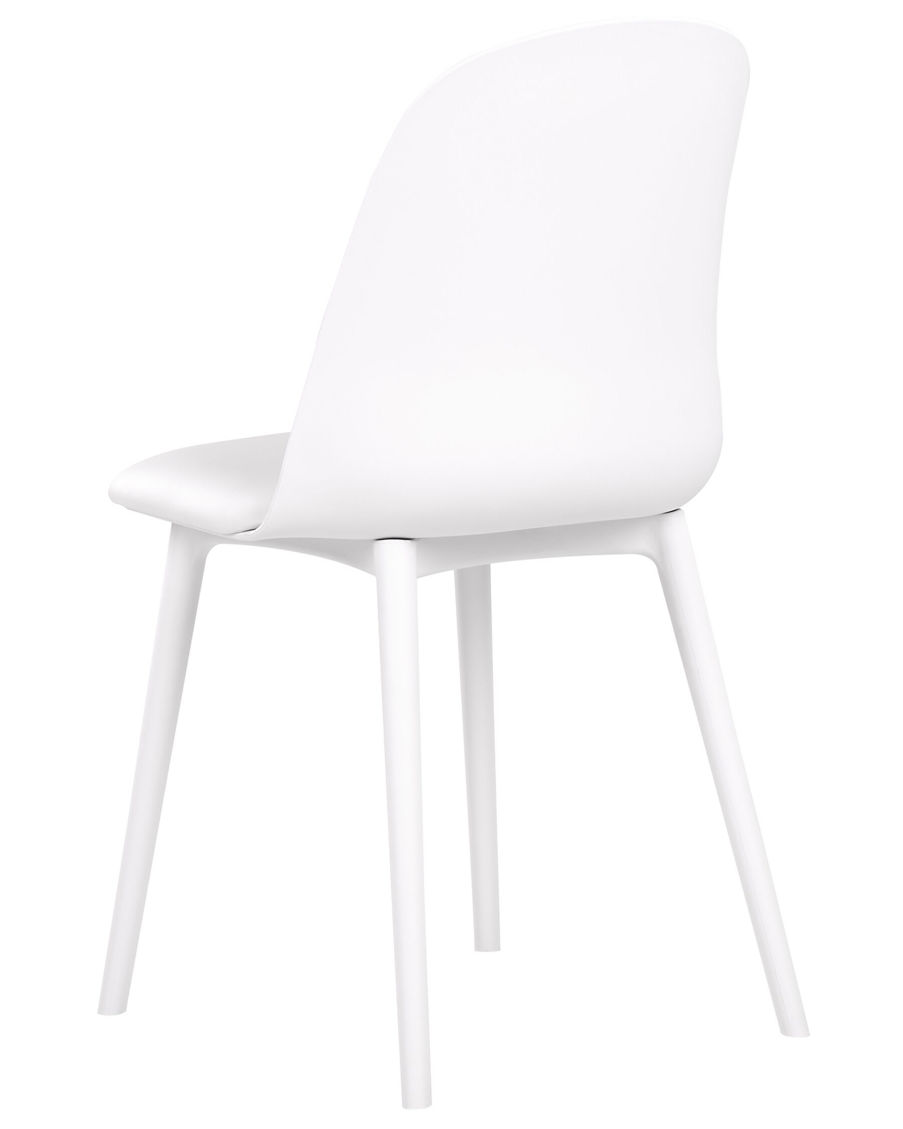 White Padded Seat Plastic Chair
