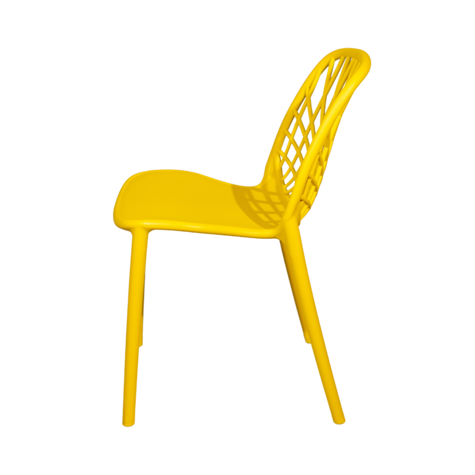 Plastic Cafe Chair Yellow-PP Chair