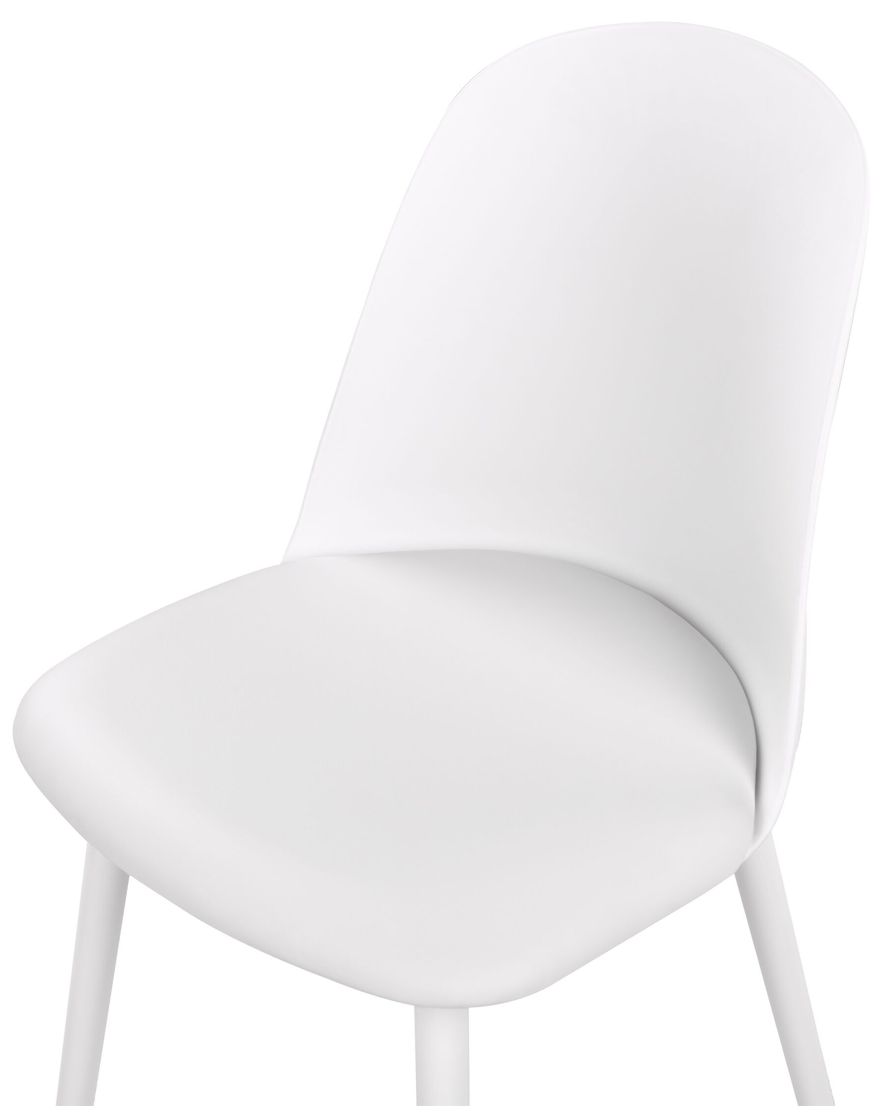 White Padded Seat Plastic Chair