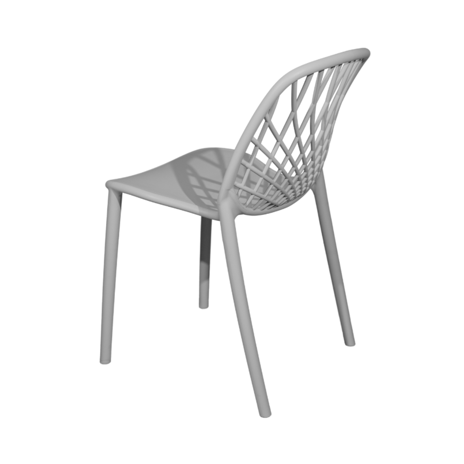 Plastic Cafe Chair Grey-PP Chair