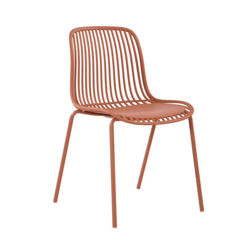 Orange cheap plastic chairs-PP Chair