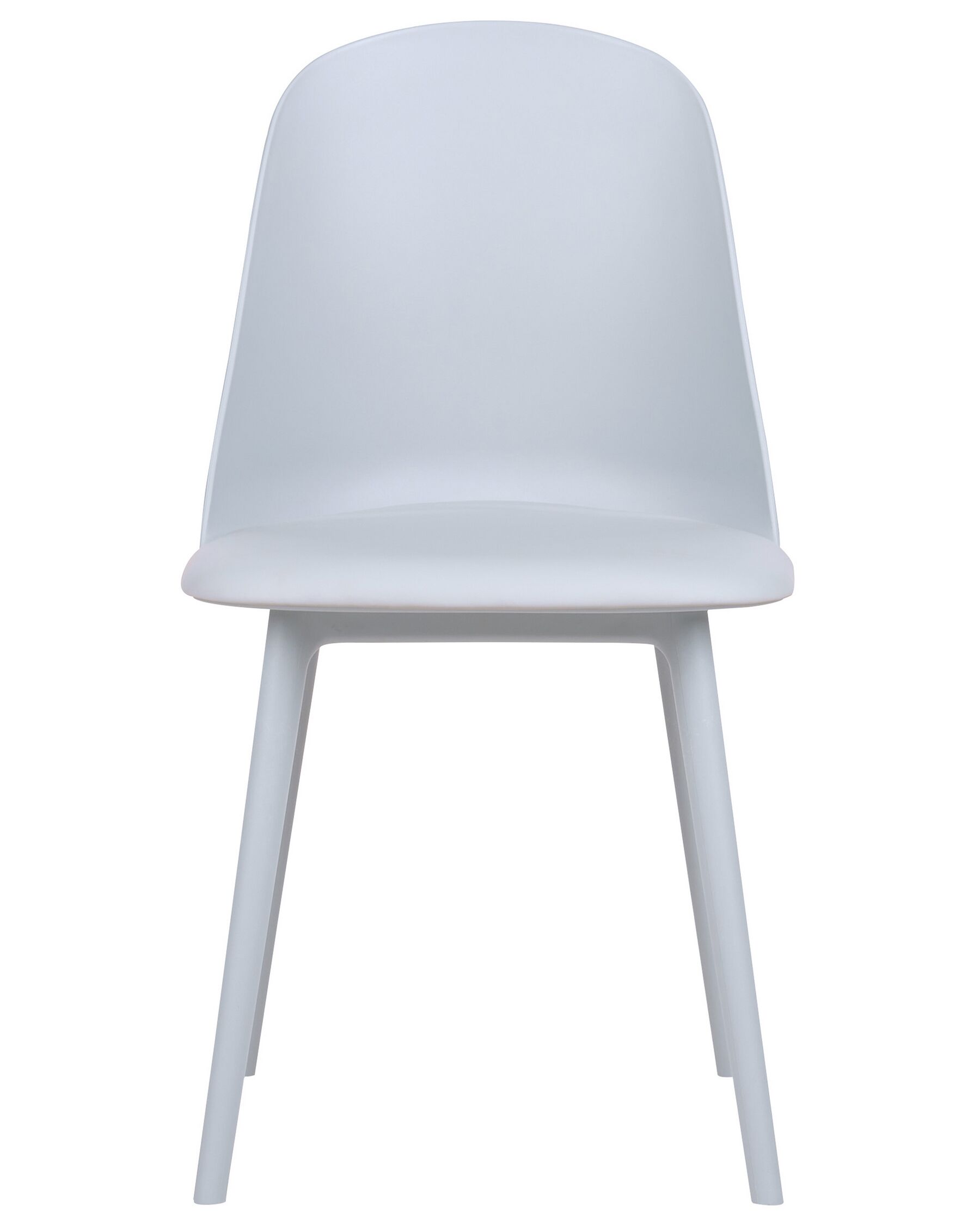 Light Grey Padded Seat Plastic Chair