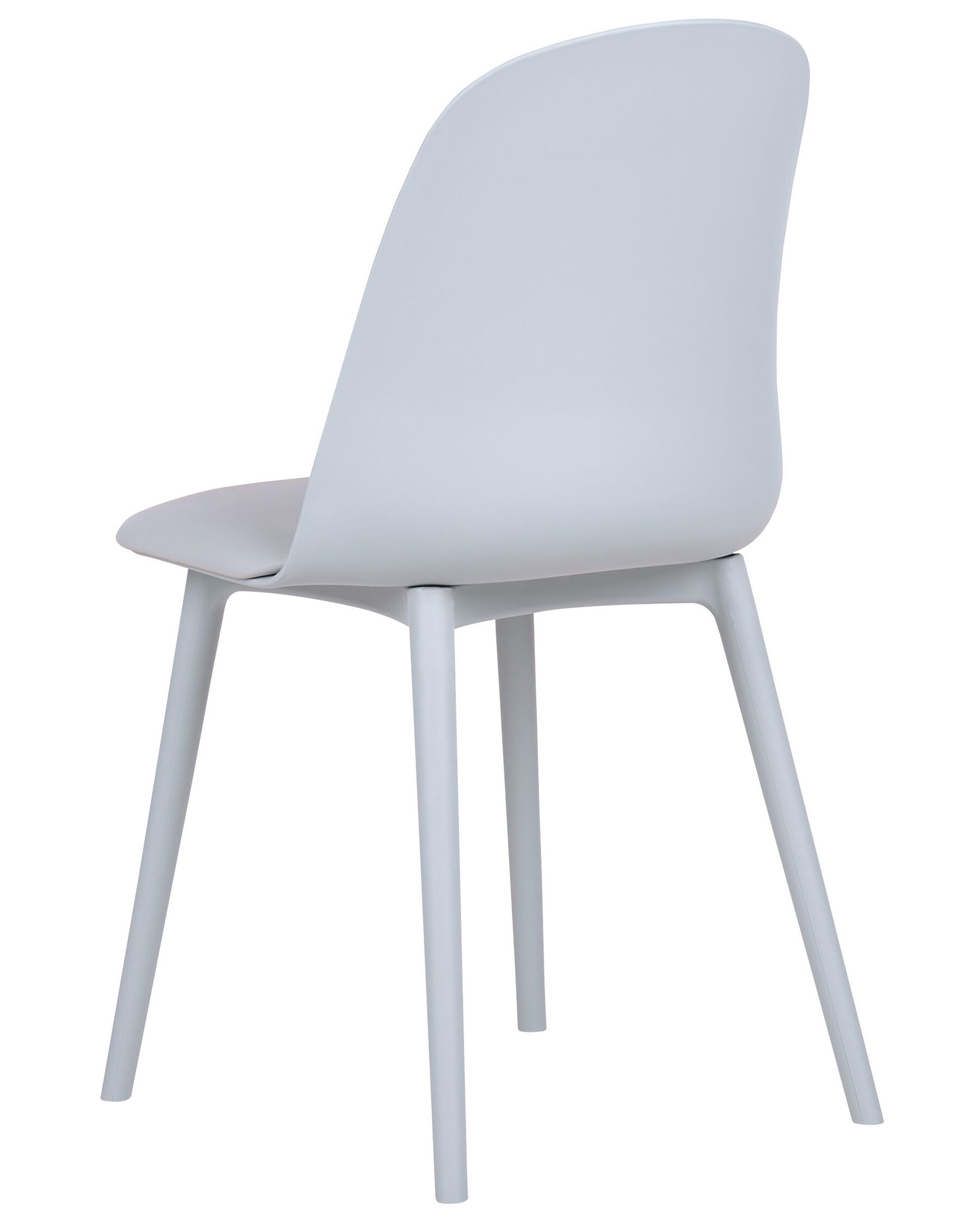 Light Grey Padded Seat Plastic Chair