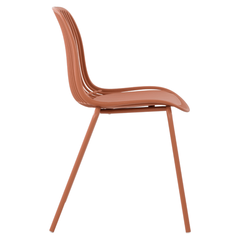 Orange cheap plastic chairs-PP Chair