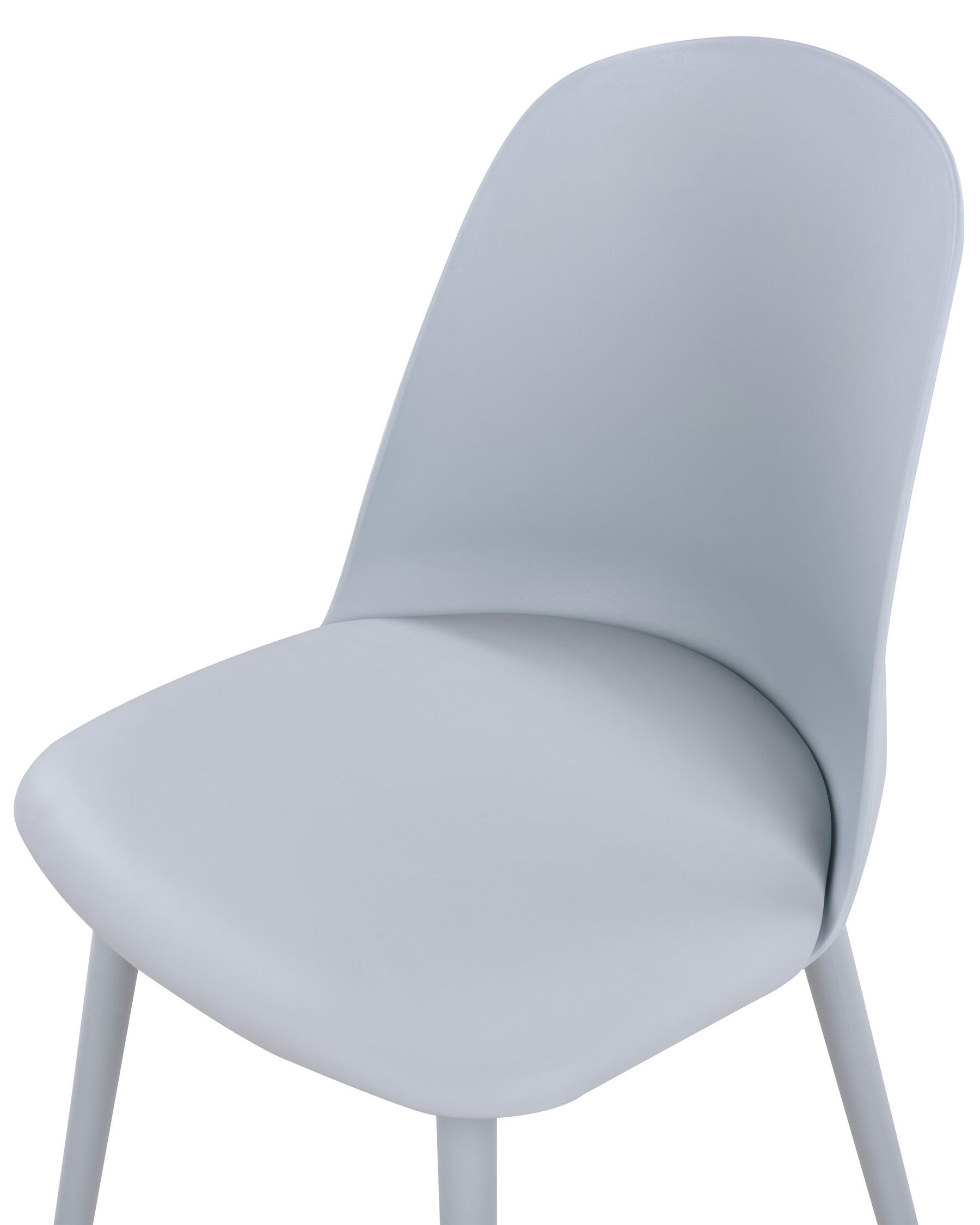 Light Grey Padded Seat Plastic Chair