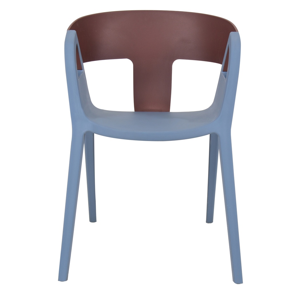 VFURN Armchair In Brown And Blue-PP Chair