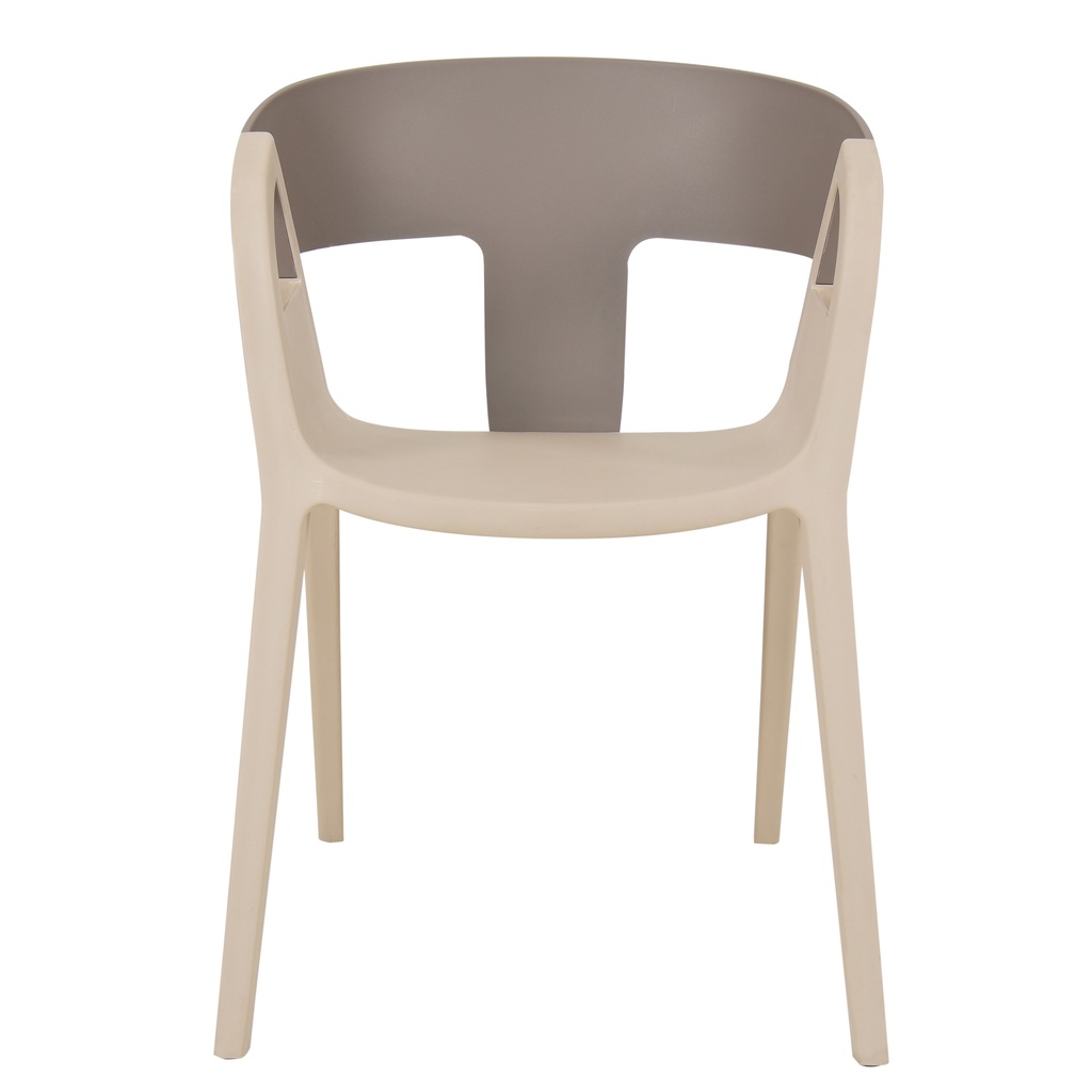 VFURN Armchair In Brown And Beige-PP Chair