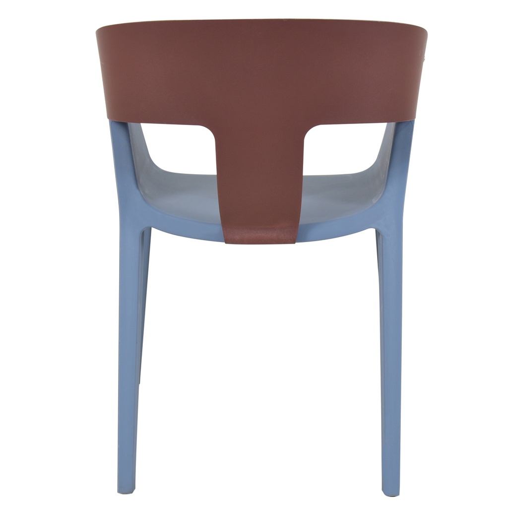 VFURN Armchair In Brown And Blue-PP Chair