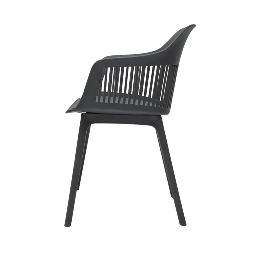 Polypropylene Armchair In Gray-PP Chair