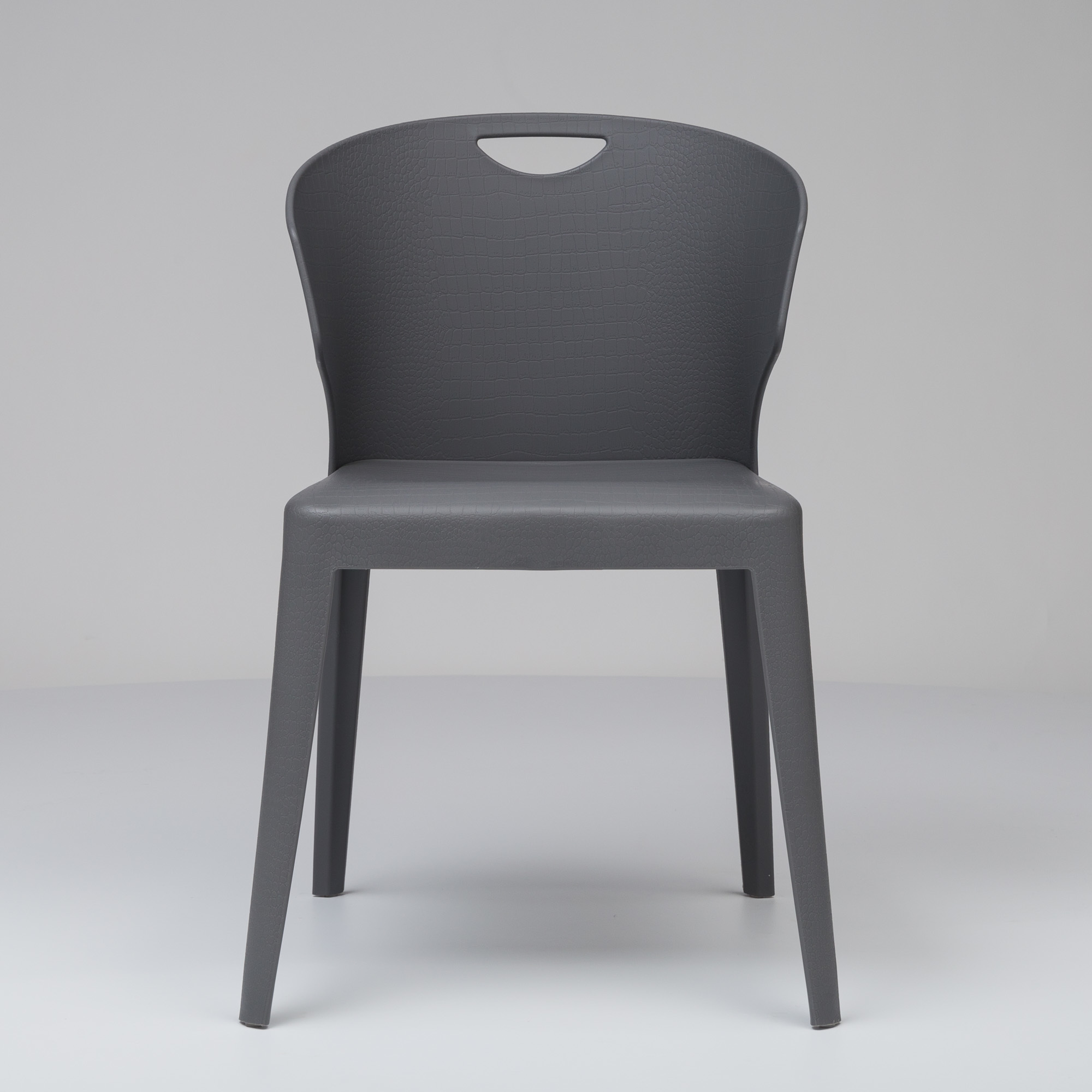 Durable Plastic Chair in Grey
