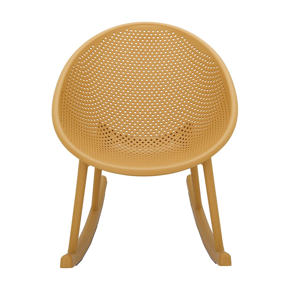 Wholesale PP Perforated Rocking Chair, Flat Pack Outdoor Patio Rocker Chair