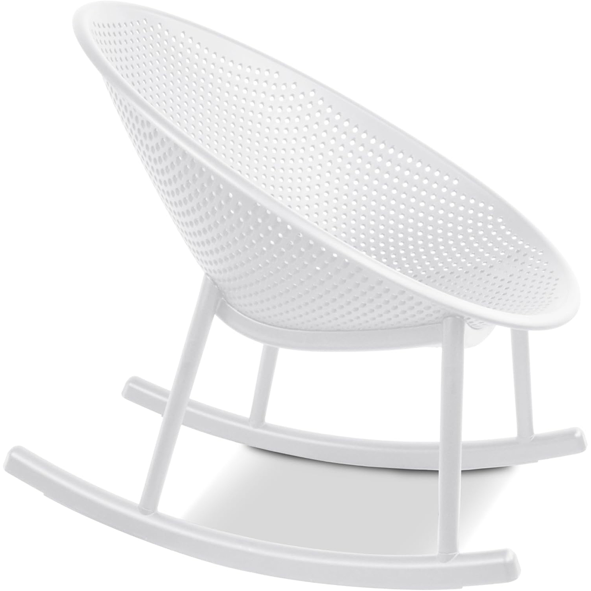 Wholesale PP Perforated Rocking Chair, Flat Pack Outdoor Patio Rocker Chair