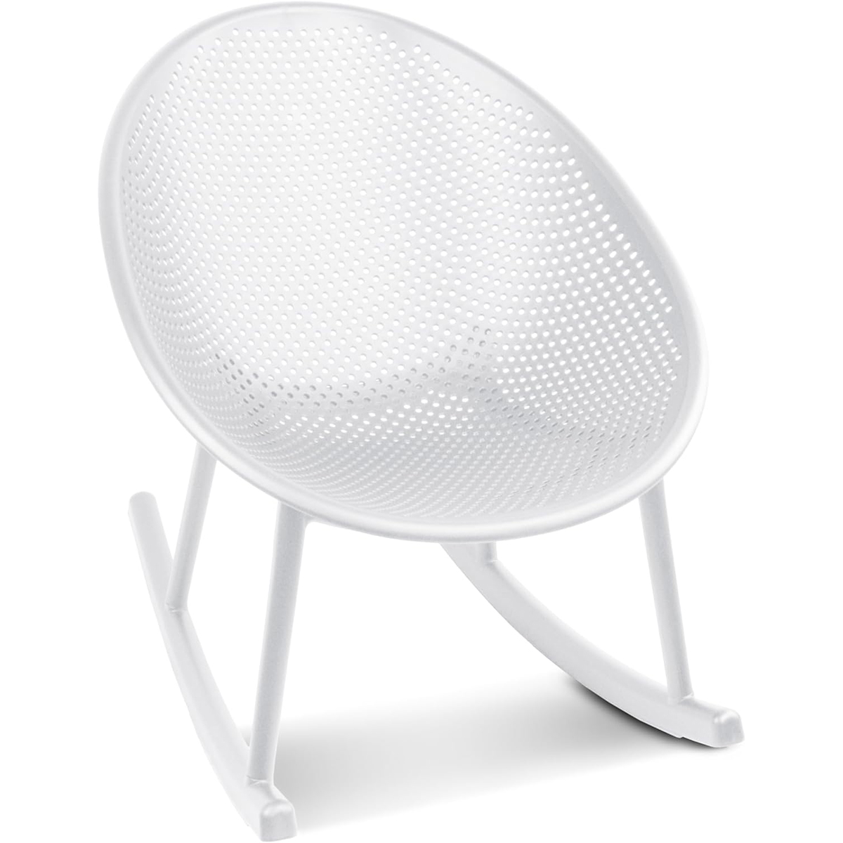 Wholesale PP Perforated Rocking Chair, Flat Pack Outdoor Patio Rocker Chair