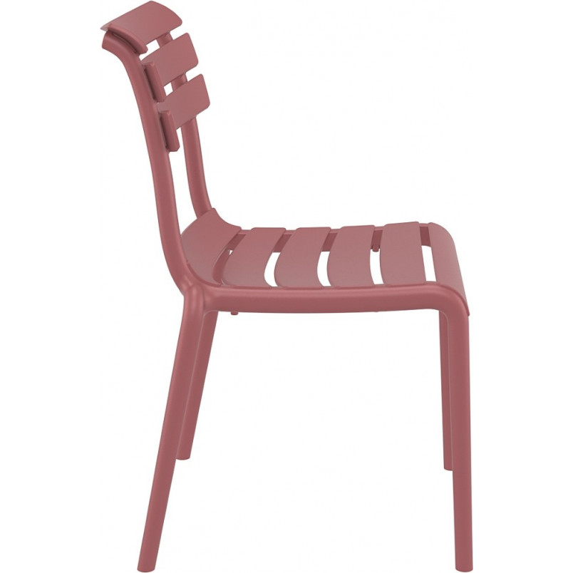 Burgundy PP Garden Chair-PP Chair