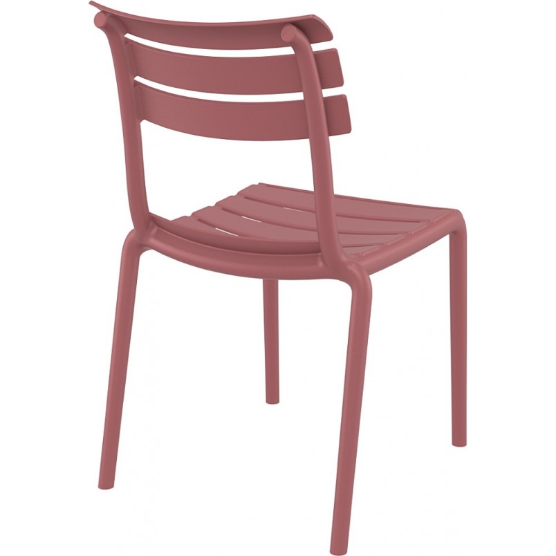 Burgundy PP Garden Chair-PP Chair
