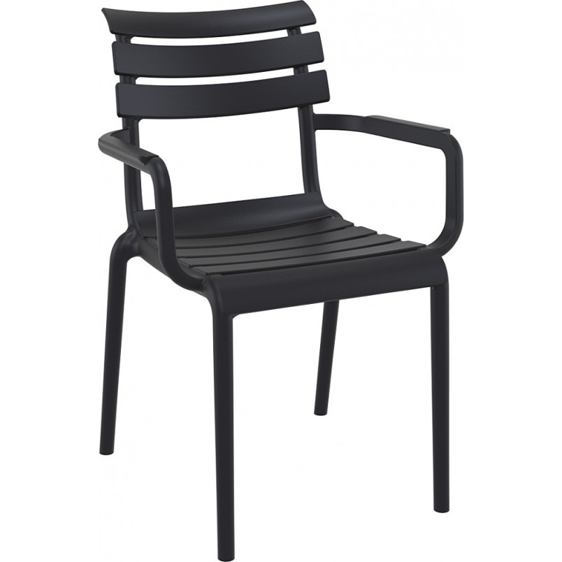 Black PP Garden ArmChair -PP Chair