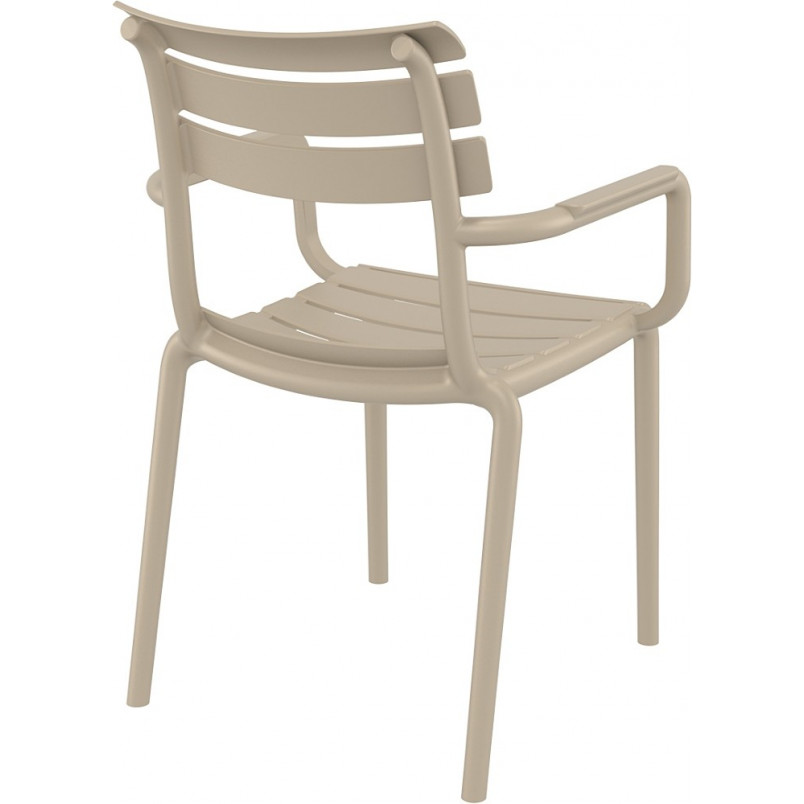Taupe PP Garden ArmChair -PP Chair
