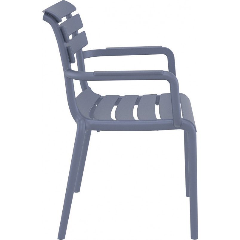 Gray PP Garden ArmChair -PP Chair
