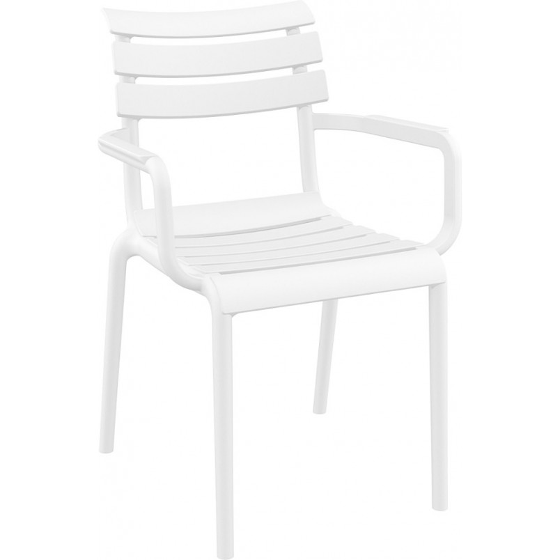 White PP Garden ArmChair -PP Chair