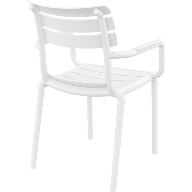 White PP Garden ArmChair -PP Chair