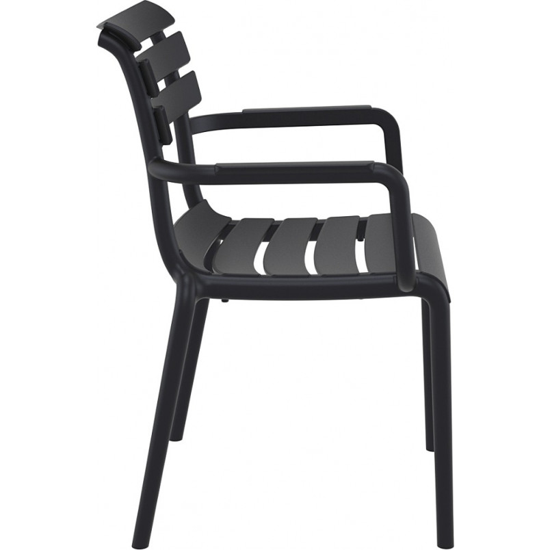 Black PP Garden ArmChair -PP Chair