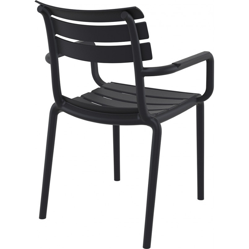 Black PP Garden ArmChair -PP Chair