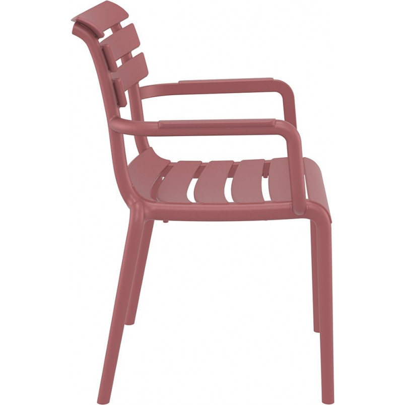 Burgundy PP Garden ArmChair -PP Chair