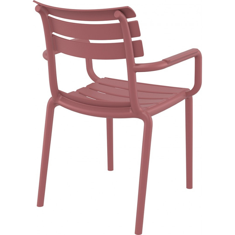 Burgundy PP Garden ArmChair -PP Chair