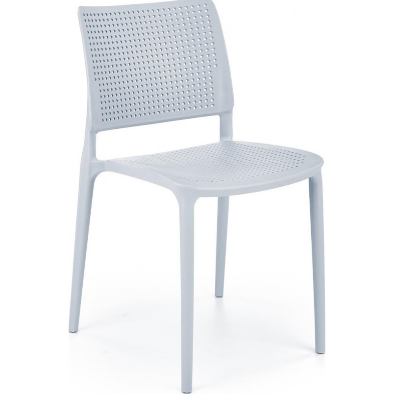 Polypropylene Dining Chair in Light Grey