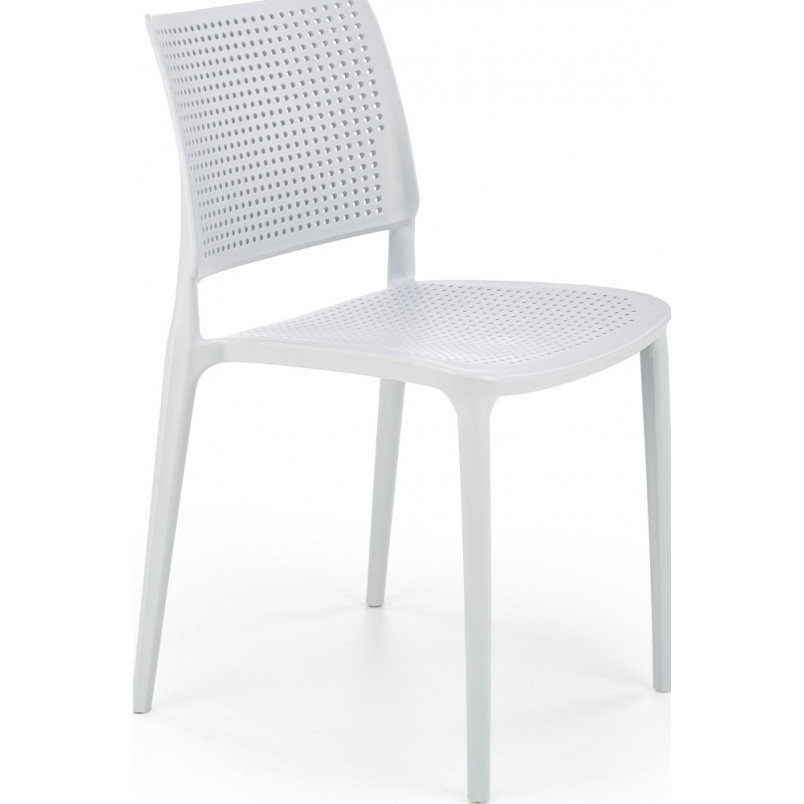 Polypropylene Dining Chair in Light Grey