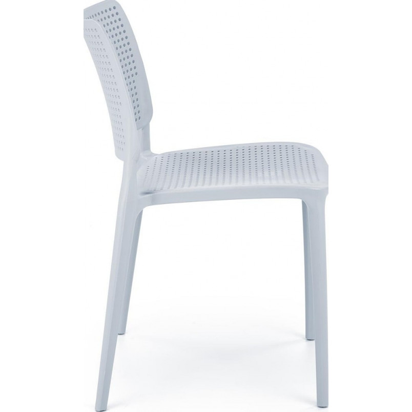 Polypropylene Dining Chair in Light Grey