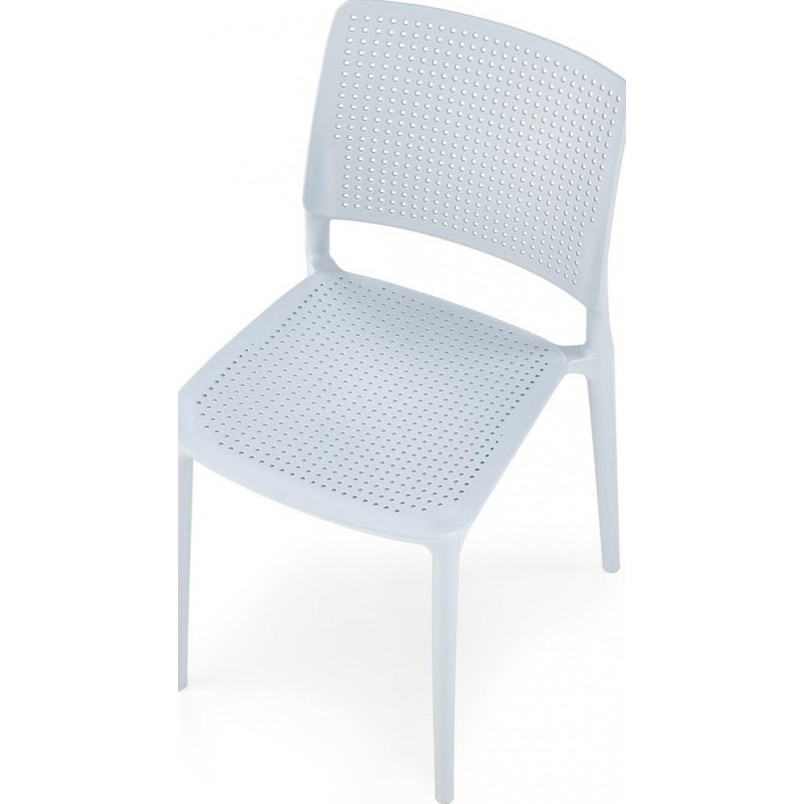 Polypropylene Dining Chair in Light Grey