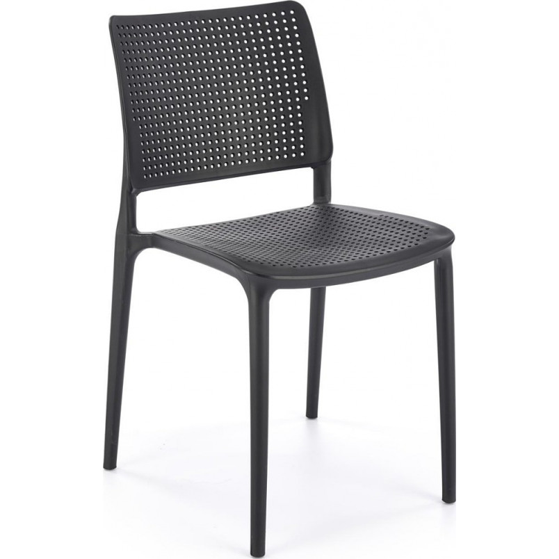 Polypropylene Dining Chair in Black