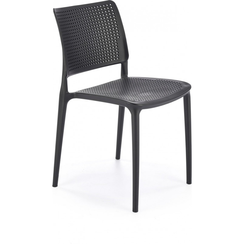 Polypropylene Dining Chair in Black