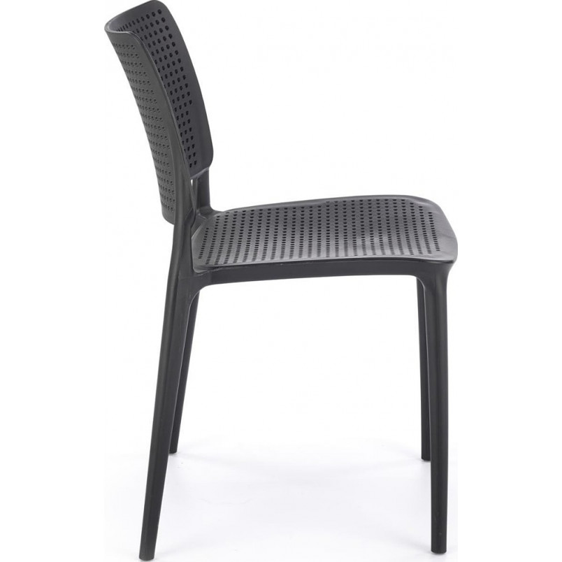 Polypropylene Dining Chair in Black